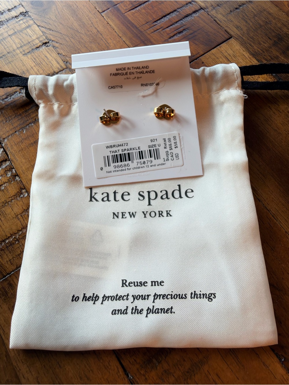 kate spade Crystal Stud Earrings - Picture 3 of 5